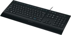 Logitech Corded K280e - Tastatur - USB - US Intern