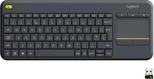 Logitech Wireless Touch Keyboard K400 Plus Tastatur Trådløs Dansk/Finsk/Norsk/Svensk