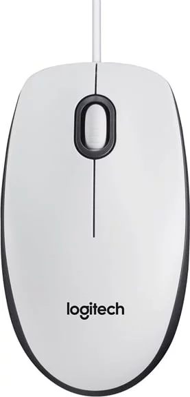 Logitech M100 Optisk Kabling Hvid