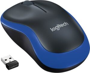 Logitech M185 Optisk Trådløs Blå - 910-002236