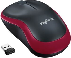 Logitech M185 Optisk Trådløs Rød