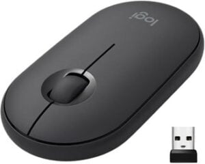 Logitech Pebble M350 Optisk Trådløs Sort Grå