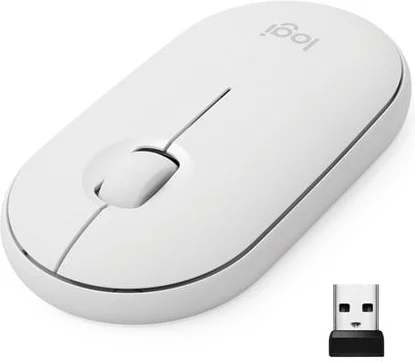 Logitech Pebble M350 Optisk Trådløs Hvid