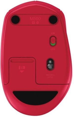 Logitech M590 Silent Optisk Trådløs Rød