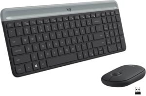 Logitech Slim Wireless Combo MK470 Tastatur og mus-sæt Trådløs - 920-009200