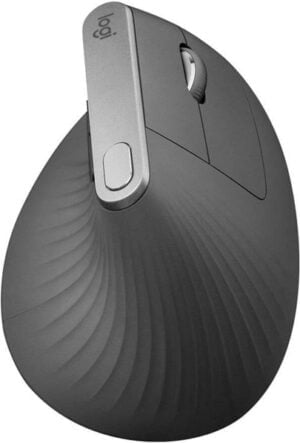 Logitech MX Vertical Optisk Trådløs Kabling Sort