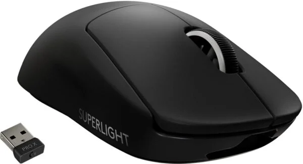 Logitech PRO X SUPERLIGHT Wireless Gaming Mouse Optisk Trådløs Sort