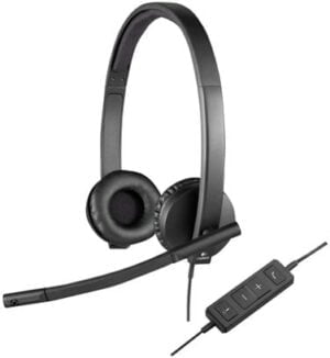 Logitech USB Headset H570e Kabling Headset Sort - 981-000575