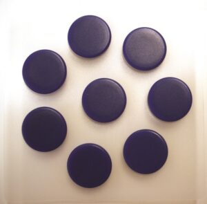Magneter 20mm blå 8stk/pk