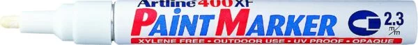 Artline EK-400XF Hvid 2,3mm rund spids