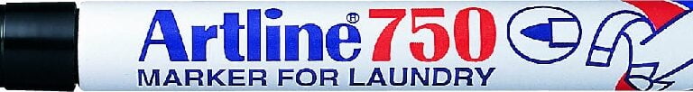 Artline 750 Tekstil Marker Rund Sort