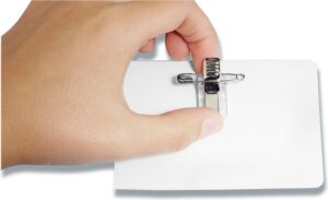 Navnesklit Selvlaminerende Med Nål Og Klemme 54X90 mm