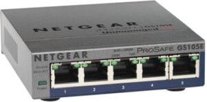 NETGEAR  GS105Ev2 Switch 5-porte Gigabit