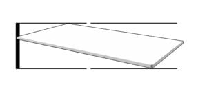 Nordic Office bordplade 160 x 80 x 2,5 cm - NOR-TTWH