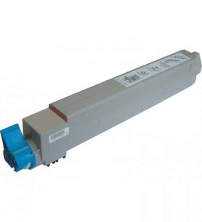 Oki C822 cyan toner 7.500 sider 44844615 - Kompatibel