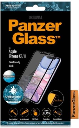 PanzerGlass Original Anti Glare sort for Apple iPhone 11, XR