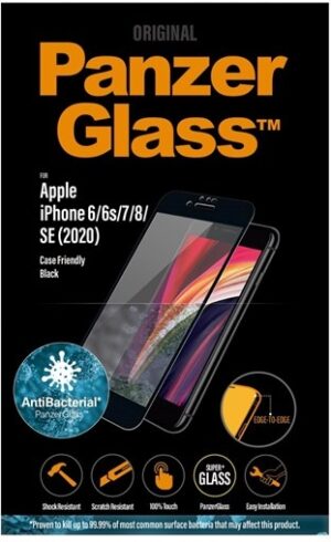 PanzerGlass Original Anti-Microbial Skærmbeskytter Sort Transparent