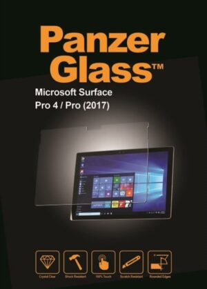 PanzerGlass klar gennemsigtig for Microsoft Surface Pro (Midt 2017), Pro 4, Pro 6