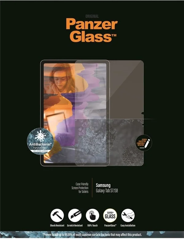 PanzerGlass Original Krystalklar for Samsung Galaxy Tab S7 (11 tommer)
