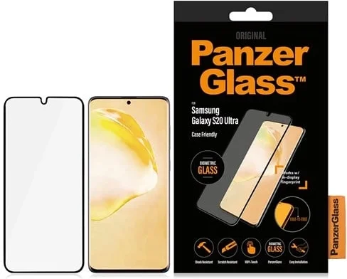 PanzerGlass Biometric Krystalklar for Samsung Galaxy S20 Ultra, S20 Ultra 5G