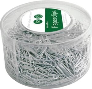 Papirclips BNT blanke 26mm 1300stk/pak