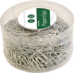 Papirclips BNT blanke 32mm 1000stk/pak