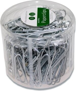 Clips bnt blanke 45mm u/riller 100stk/pak