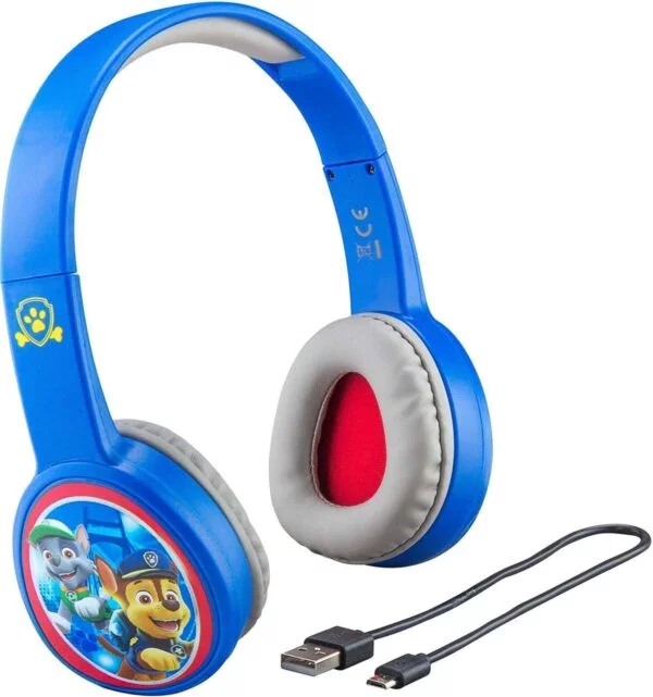 eKids Paw Patrol Trådløs Hovedtelefoner Blå Grå Rød Gul