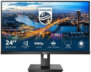 Philips B Line 243B1 24 1920 x 1080 HDMI DisplayPort USB-C 75Hz Pivot Skærm