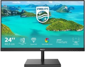 Philips E-line 245E1S 24 2560 x 1440 VGA (HD-15) HDMI DisplayPort 75Hz