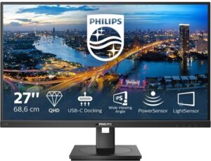 Philips B Line 276B1 27 2560 x 1440 HDMI DisplayPort USB-C 75Hz Pivot Skærm