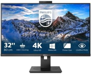 Philips P-line 329P1H 32 3840 x 2160 HDMI DisplayPort USB-C 60Hz Pivot Skærm