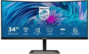 Philips E-line 346E2CUAE 34 3440 x 1440 HDMI DisplayPort USB-C 100Hz - 346E2CUAE