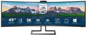 Philips Brilliance P-line 499P9H 49" 5120 x 1440 HDMI DisplayPort USB-C 60Hz