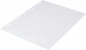 Plastlomme 0,09mm A4 med præg 100stk/pak Q-line