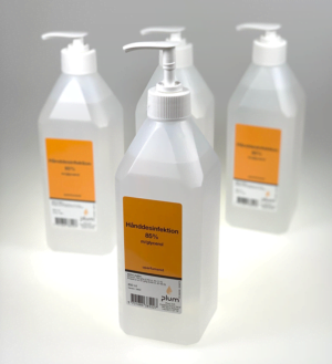 Håndsprit 85% flydende 600ml pumpeflaske