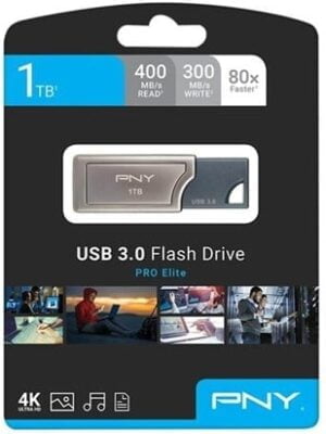 PNY PRO Elite 1TB USB 3.0 Grå