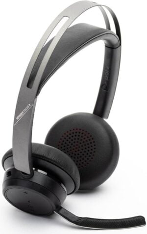 Poly Voyager Focus 2 UC Trådløs Kabling Headset Sort