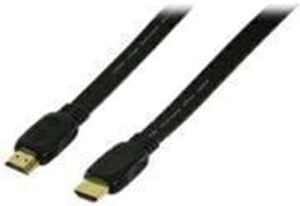 Goobay HDMI+ with Ethernet 4K 3.0M flad Sort