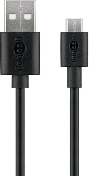 Goobay USB2.0 lade kabel til micro 1.8 m sort