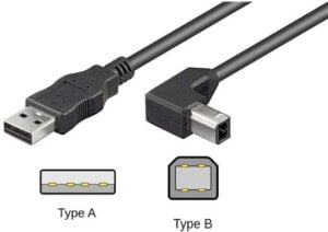 Goobay USB 2.0 kabel 1m med vinkel