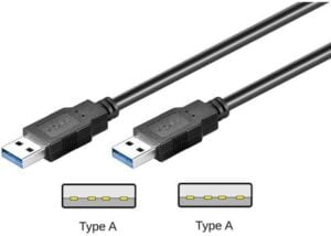 M-CAB USB 3.0 USB-kabel 1.8m Sort