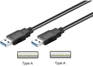 Goobay USB 3.0 A/A 300 HiSpeed 3,0 meter sort