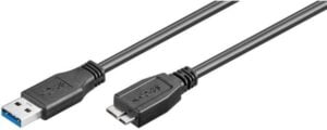 goobay USB 3.0 USB-kabel 3m Sort