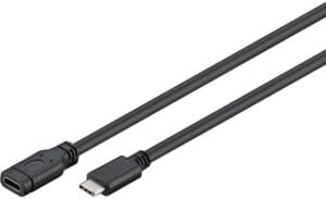 goobay USB 3.1 Gen 1 USB Type-C forlængerkabel 1m Sort
