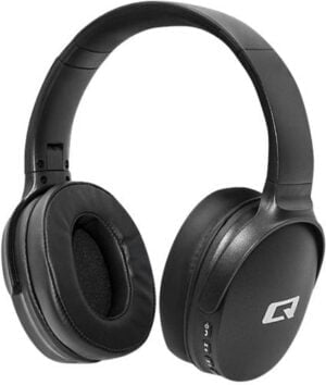 Qoltec Trådløs Kabling Hovedtelefoner med radio Sort