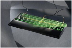 Razer Ornata V2 Tastatur Mecha-membran RGB/16,8 millioner farver Kabling Tysk