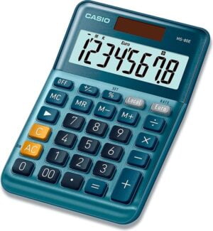 Casio MS-80VERII 8 cifre- Lommeregner metal cover