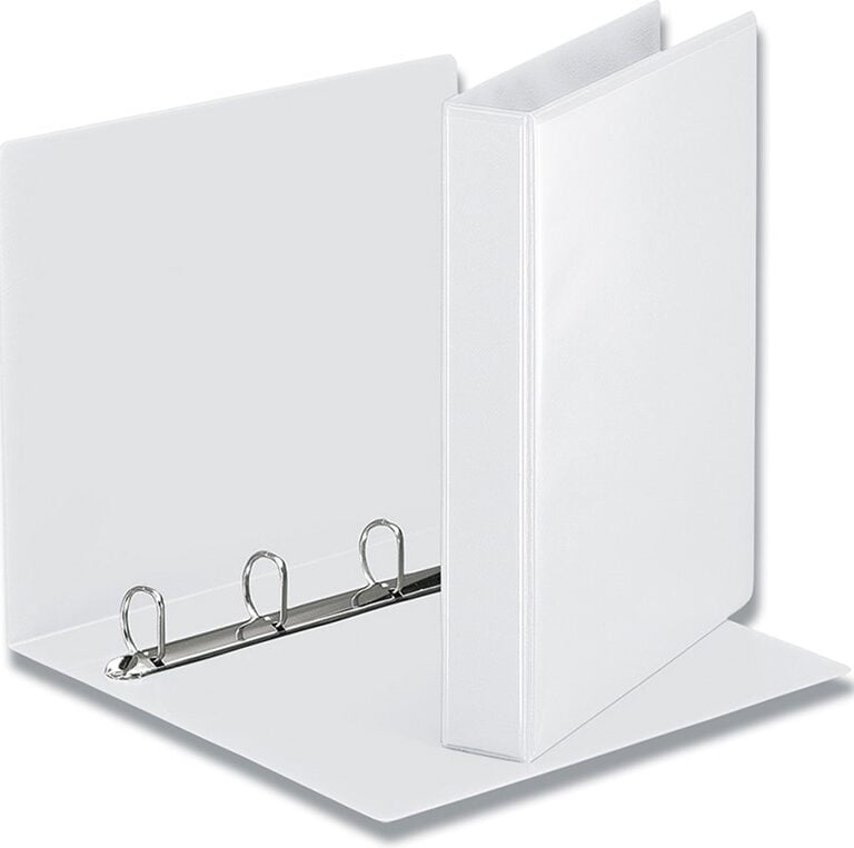 Indstiksringbind 30mm hvid 10 Stk.