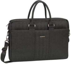 Riva Case Narita Bæretaske  15.6 Polyester PU-behandlet læder Sort